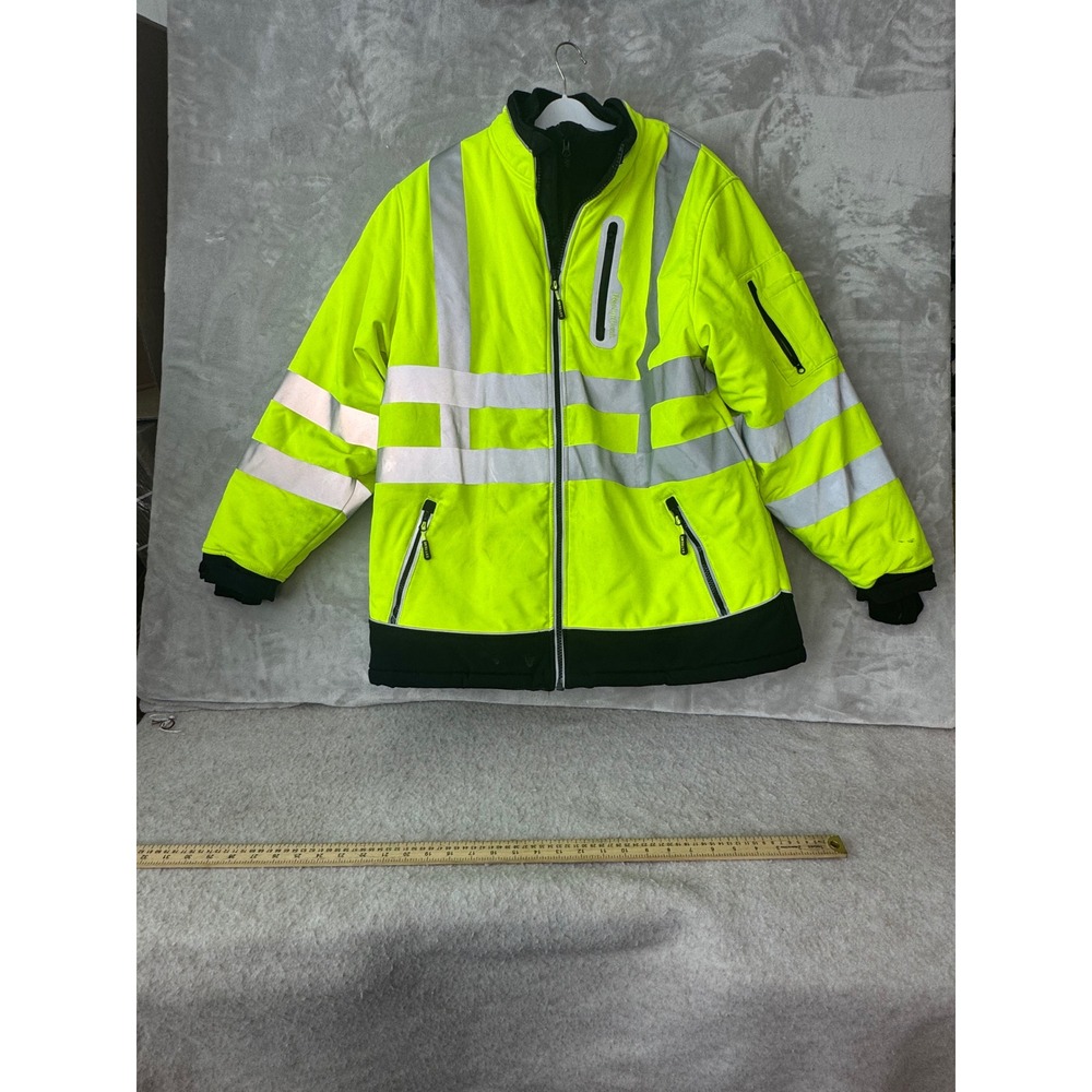 RefrigiWear 0796R Extreme Softshell Hi-Vis Reflective Safety Jacket Mens Large